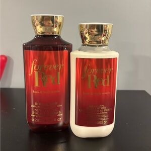 Forever Red Bath & Body Works Body Care Set